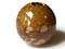 46mm Brown Spotted Round Ceramic Bead Vintage Macrame Large Hole Bead bJ1